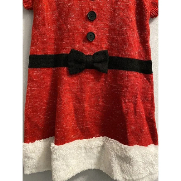 MRS SANTA CLAUS GIRLS DRESS SIZE 6- SMALL. PERFECT CONDITION.NO FLAWS.NO DEFECTS - Picture 3 of 9